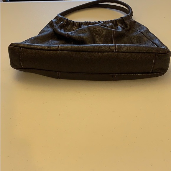 Vintage Ann Taylor Loft Brown Leather Hand Bag - Picture 6 of 8